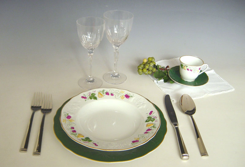 Servizio tavola ´California Fruit Verde inglese´