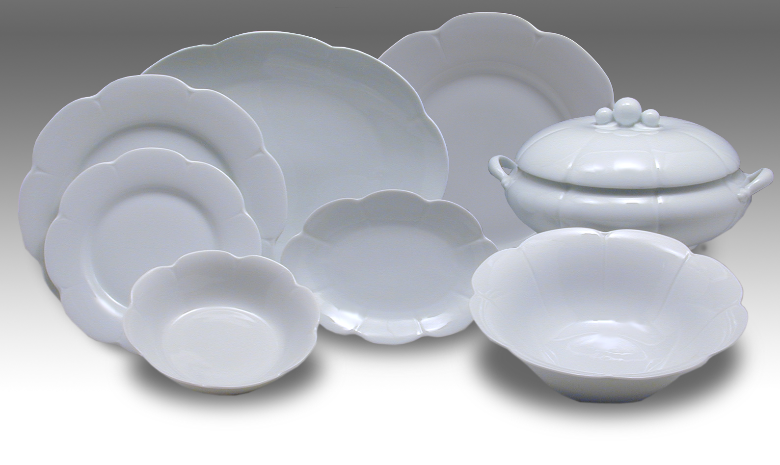 Servizio tavola Petalo Bianco