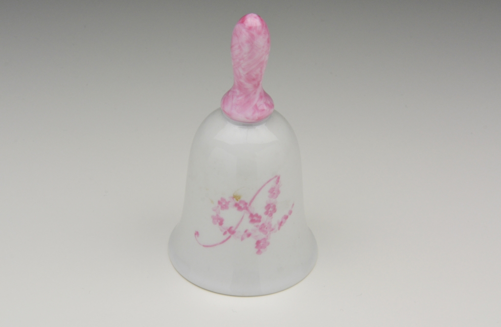 Campanella sigla fiorita e manico Rosa
