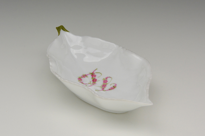 Foglia di Ortensia sigla fiorita Rosa